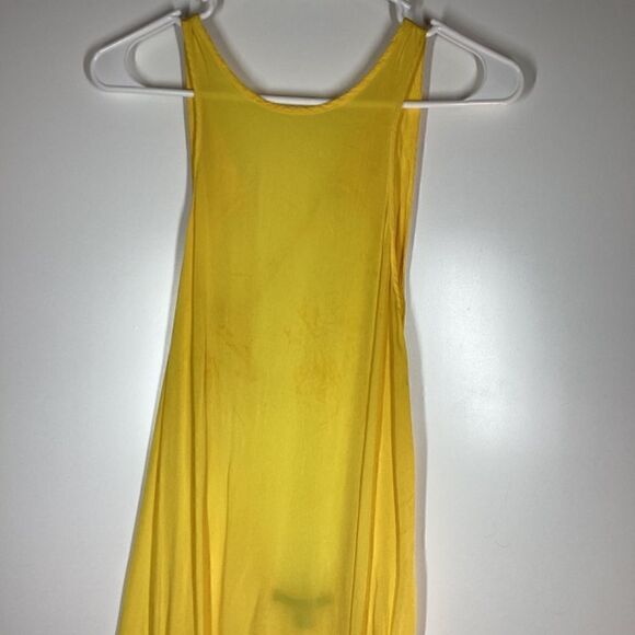 Allsaints Cerellia Yellow halter Neck SatinMidi Dress size 12 - Picture 5 of 14